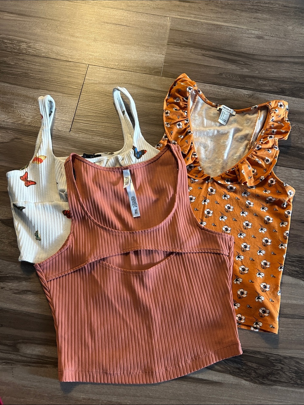 Victoria secret/ forever 21 Ribbed Cutout Tank Top - /3